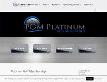 Tablet Screenshot of platinumgolfmembership.com